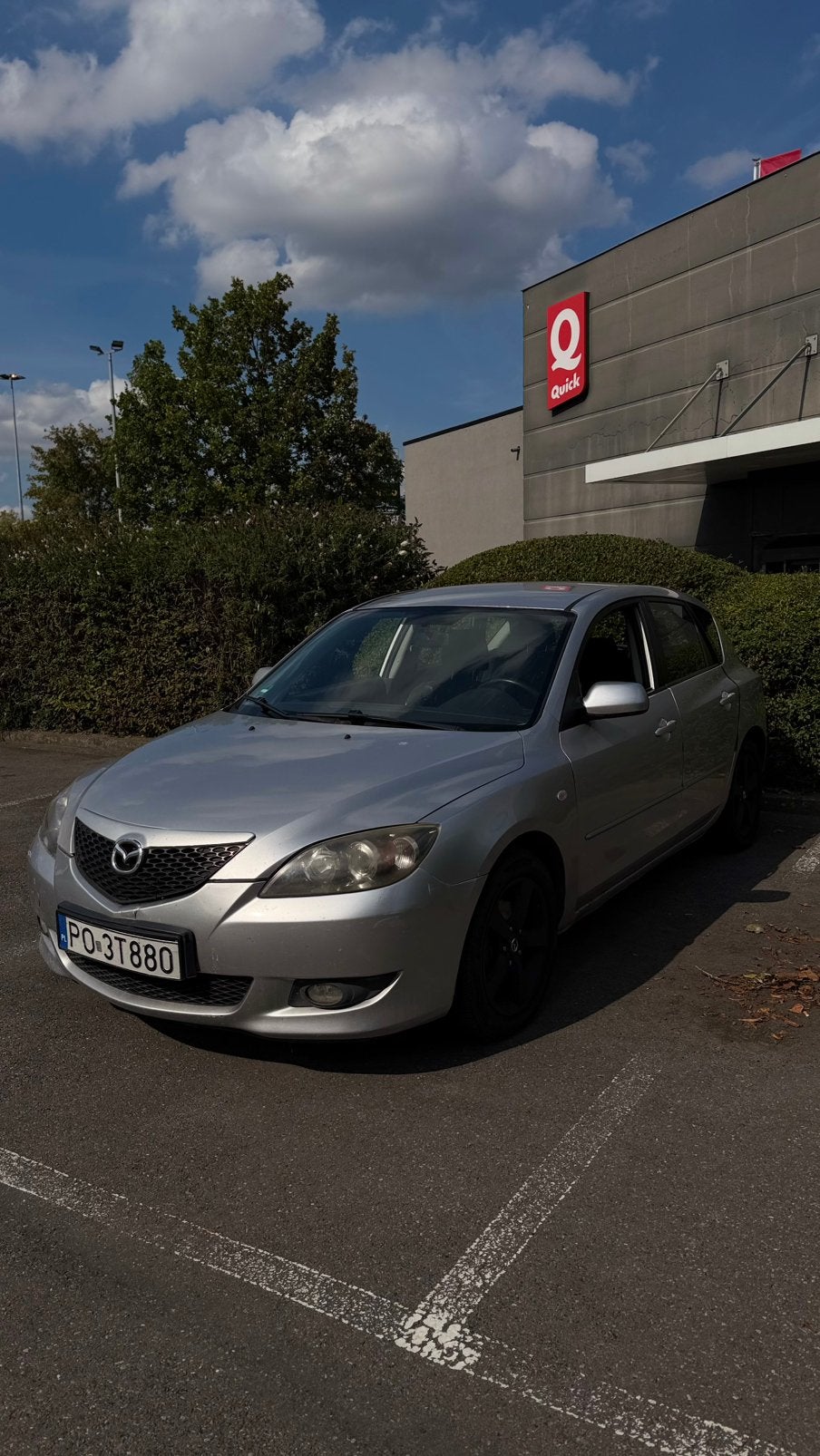 Mazda 3 2004 pl registration, Auto's, Bedrijf, Handgeschakeld, Zilver of Grijs, Te koop