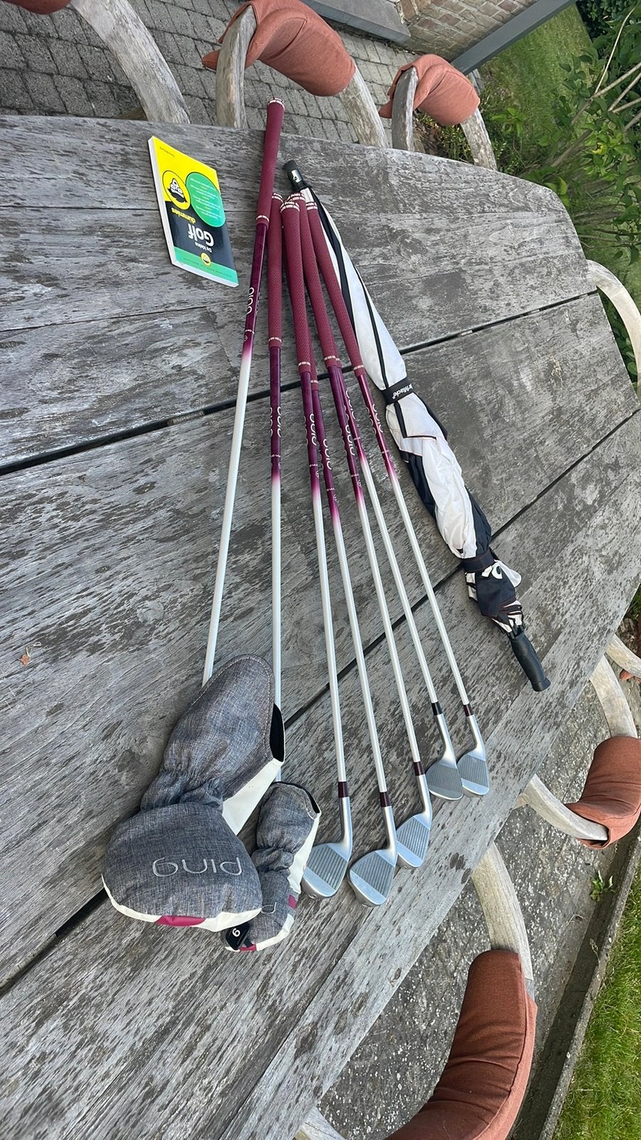 Golfstet Ping (op maat van dame 1m67) 7 stuks, Ophalen, Zo goed als nieuw, Ping