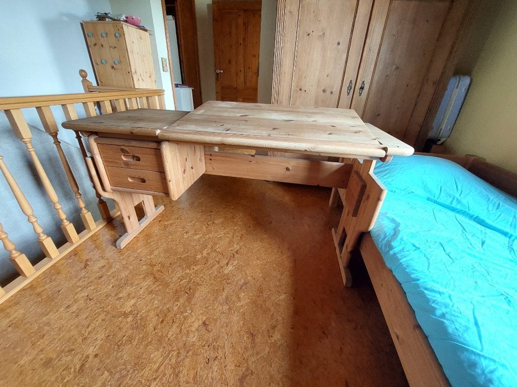 Bureau grenen, Scandinave, Autres marques, Bureau d'écolier, Enlèvement