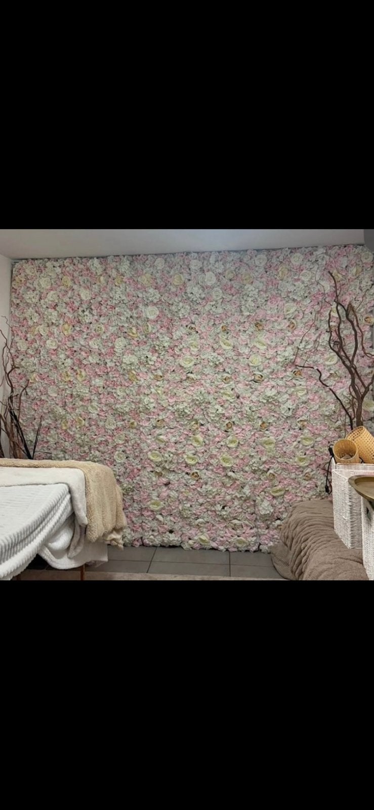 Panneaux mur de fleurs, Enlèvement
