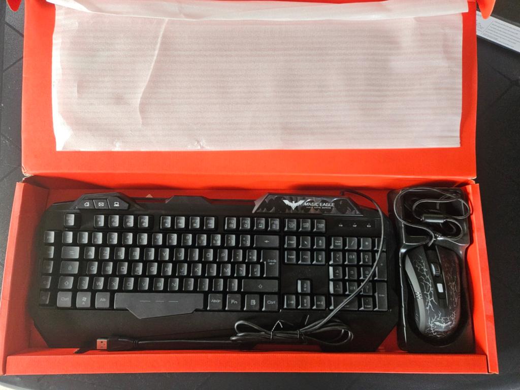 Ensemble clavier-souris avec led - Havit, Ophalen, Havit, Nieuw, Azerty