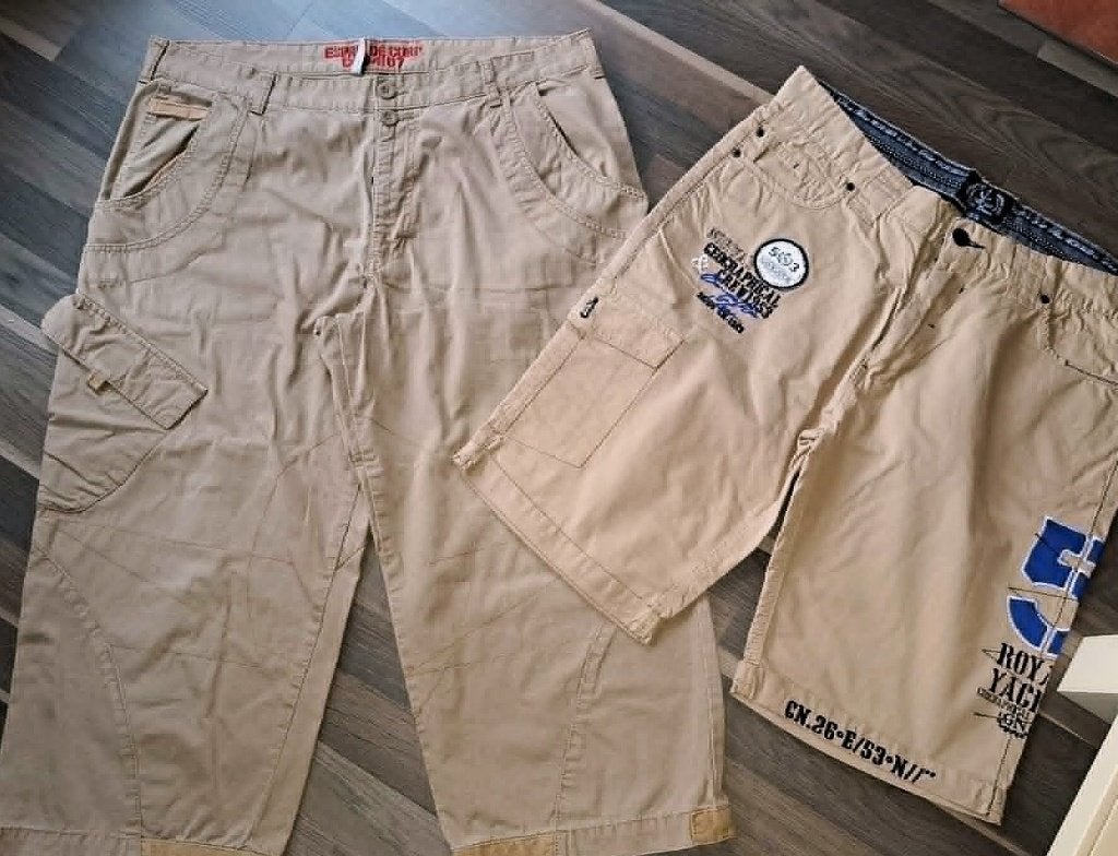 Esprit Cargo broek heren, en/of bermuda, mt 36/XL, Beige, Maat 56/58 (XL), Ophalen of Verzenden, Zo goed als nieuw