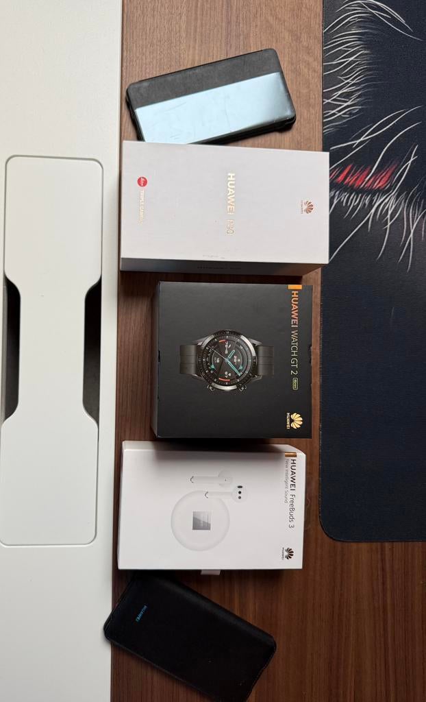 Huawei P30 + watch en oortjes, Gebruikt, Zwart, Touchscreen, Ophalen of Verzenden
