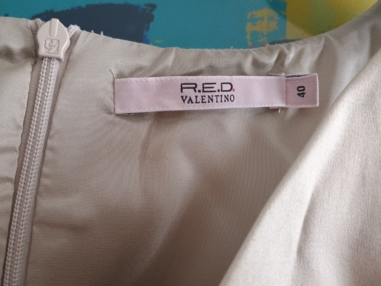 RED VALENTINO jurkje IT40 (x)S beige, Kleding | Dames, Jurken, Beige, Nieuw, Ophalen of Verzenden, RED VALENTINO