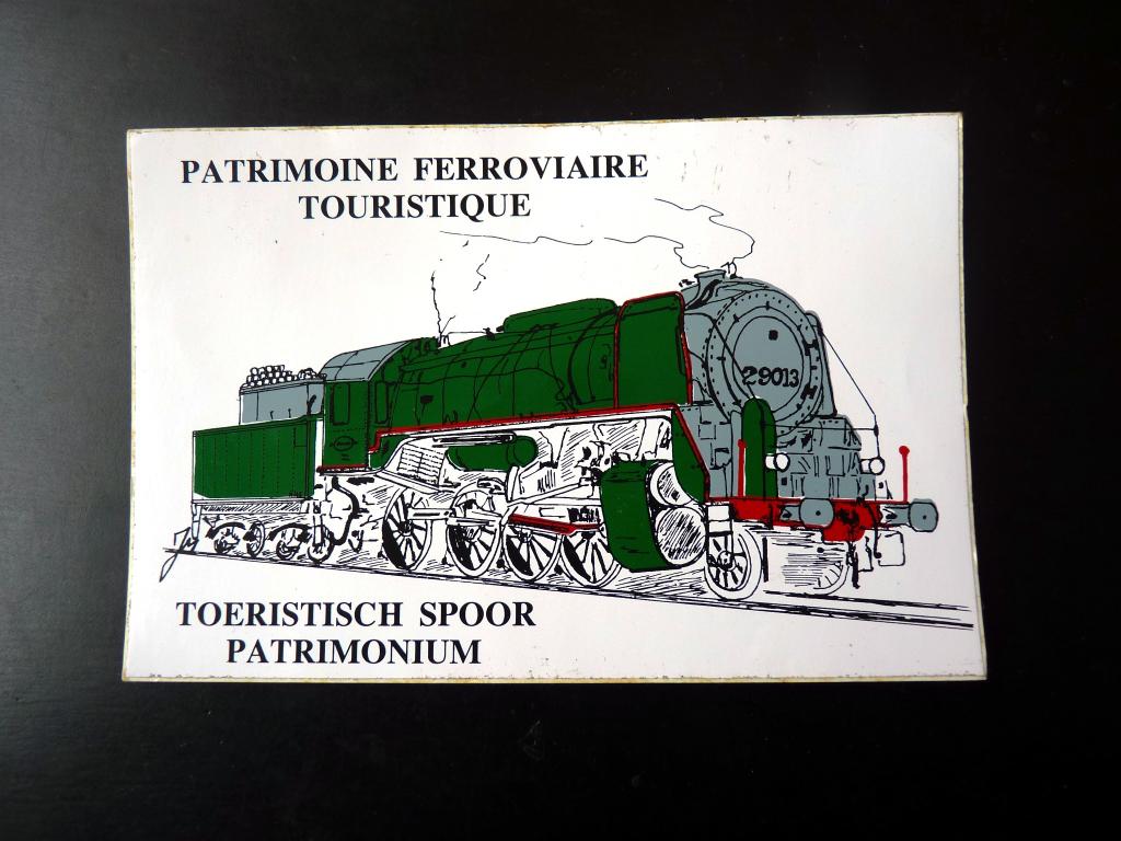 VINTAGE -  Autocollant PFT - Type 29.O13 SNCB - Collector, Collections, Trains & Trams, Enlèvement ou Envoi, Comme neuf, Train