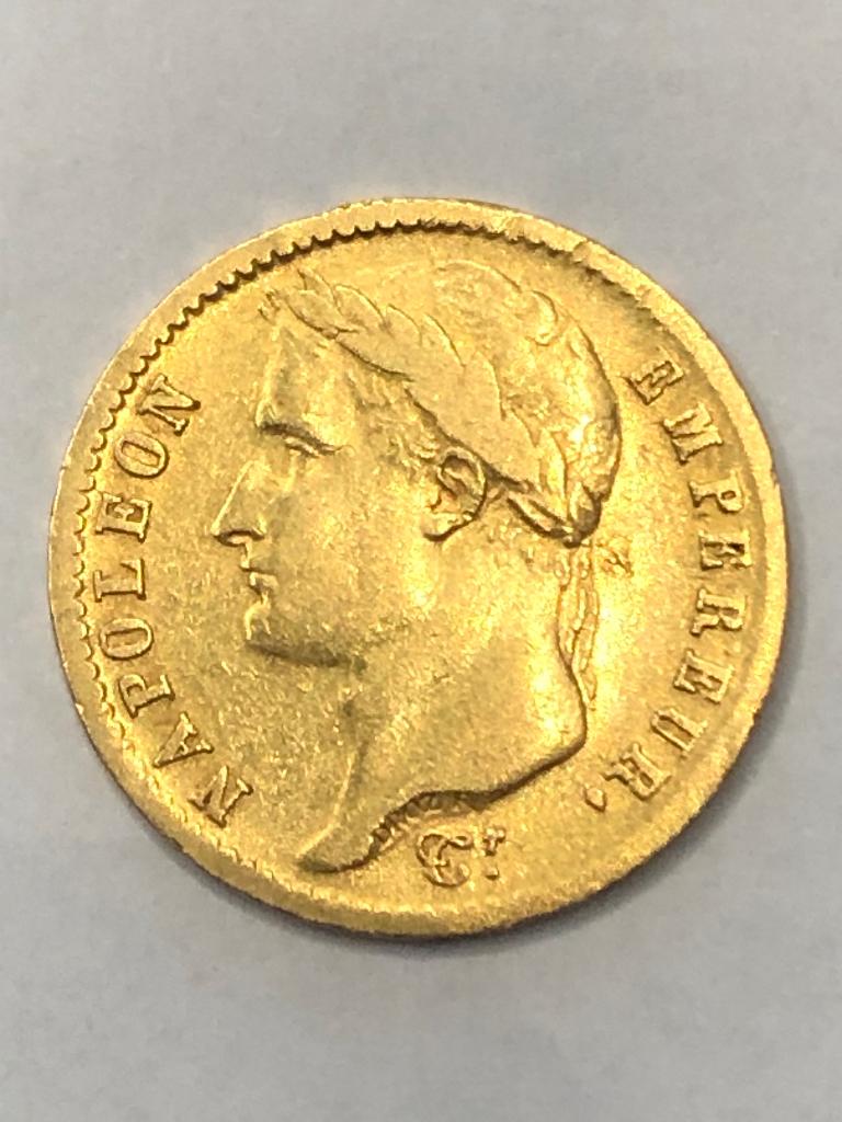 Munt goud France 20 FR Napoleon Empereur jaartal 1808 A, Postzegels en Munten, Munten | Europa | Niet-Euromunten, Ophalen of Verzenden