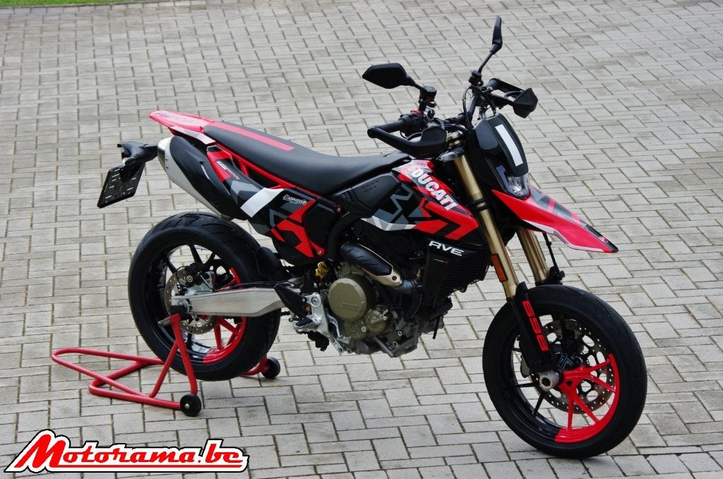 Ducati Hypermotard Mono 698 RVE - 2024 - 9000 km @Motorama, Motoren, Traction Control, Occasion, Motorrijbewijs A, Bedrijf
