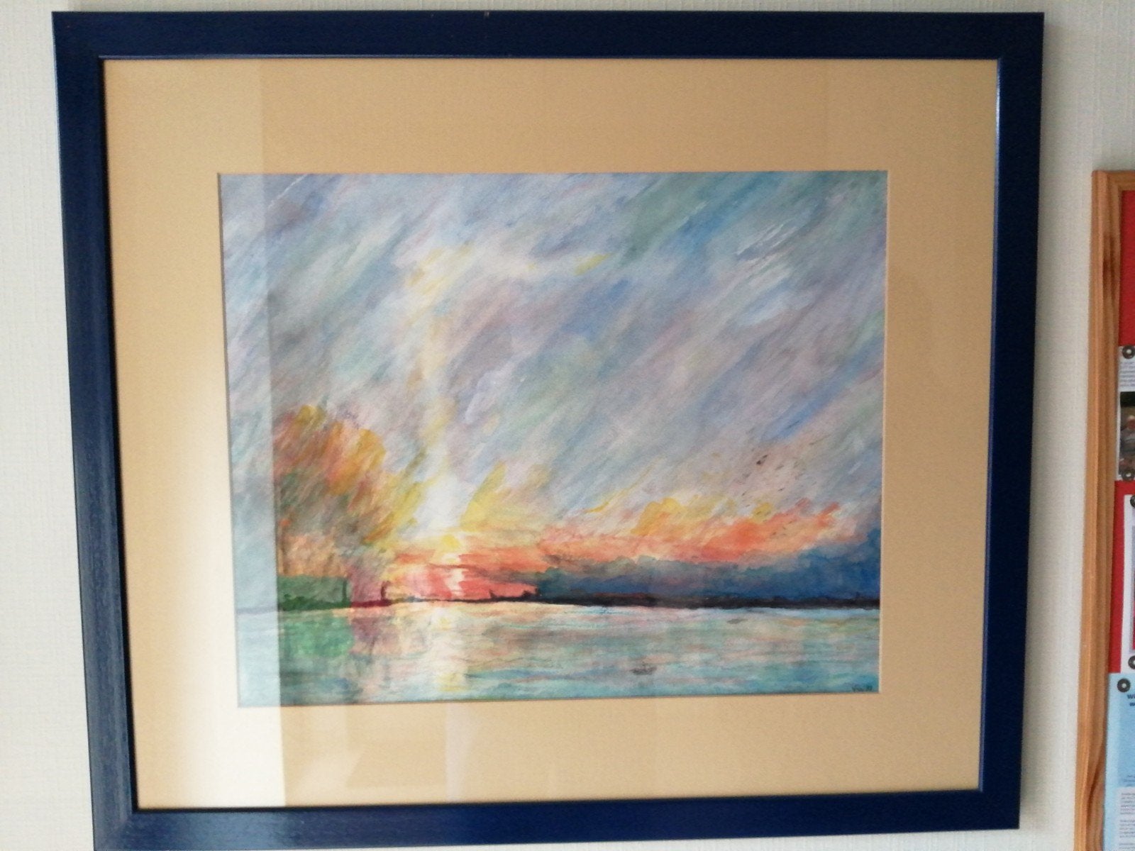 Kunstwerk Willy Van Ransbeeck (1999) 77x67 cm (achter glas), Ophalen, Achter glas