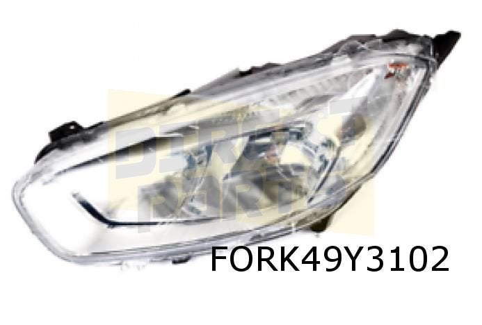 Ford Transit Courier (4/18-) koplamp R (chrome) Origineel! 2, Auto-onderdelen, -, Verzenden, -, Nieuw