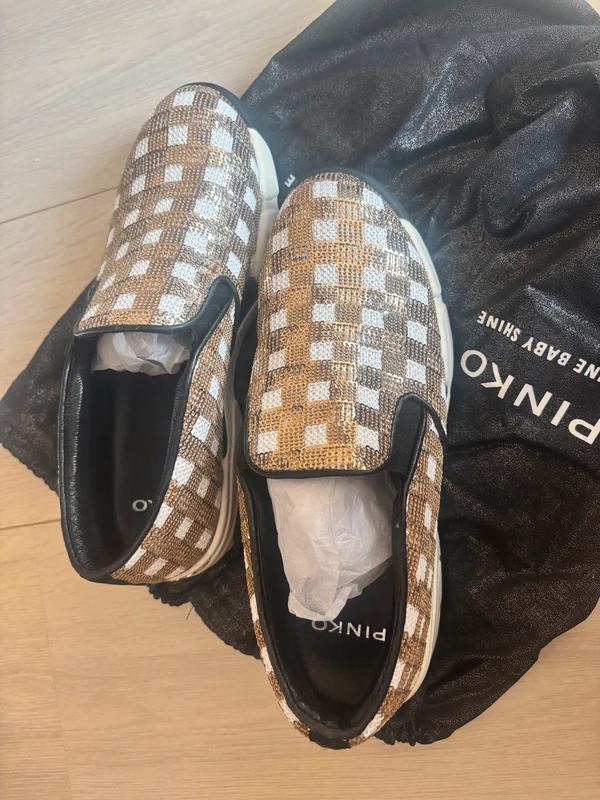 Pinko sequin schoenen, Kleding | Dames, Schoenen, Overige kleuren, Instappers, Nieuw, Ophalen
