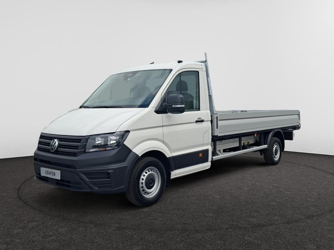 Volkswagen Crafter 35 Lwb Dsl Crafter L4 Open Laadbak 2.0 RW, Auto's, Overige modellen, Geheel digitaal combi-instrument, Wit
