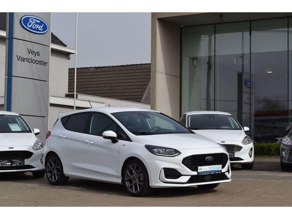 Ford Fiesta ST-Line 1.0 mHEV, Auto's, Ford, USB, Wit, 5 deurs, Hybride Elektrisch/Benzine