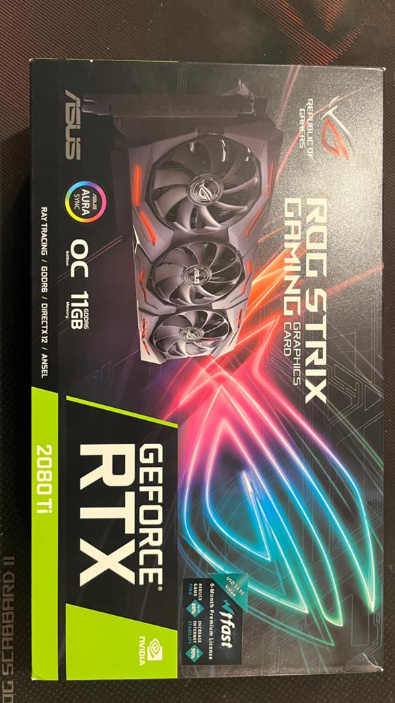 Asus ROG RTX 2080TI 11Gb, Enlèvement ou Envoi, Utilisé, Nvidia