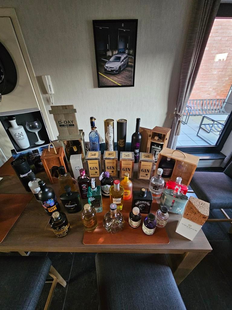 Gin verzameling te koop, Ophalen