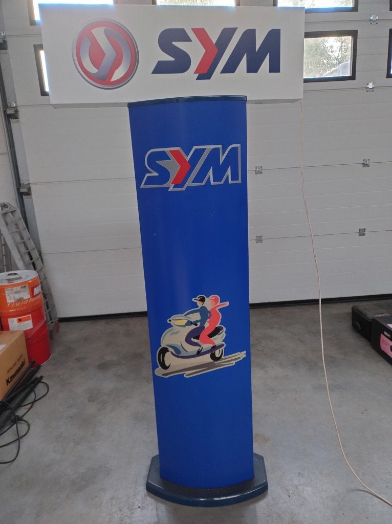 reclamezuil Sym, Ophalen, Gebruikt, Sym