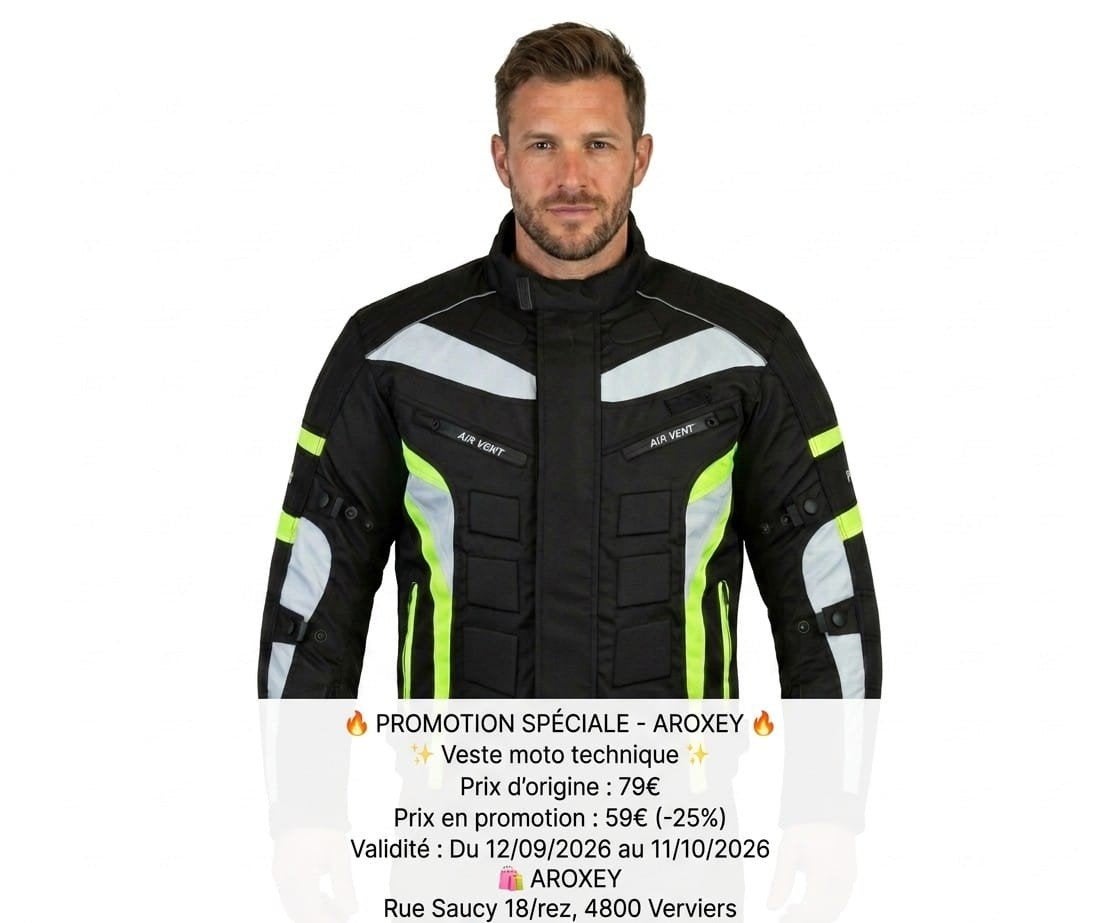 veste de Moto textile cordura 600D neuf CE protecteurs, Envoi, Neuf, avec ticket, Manteau | tissu