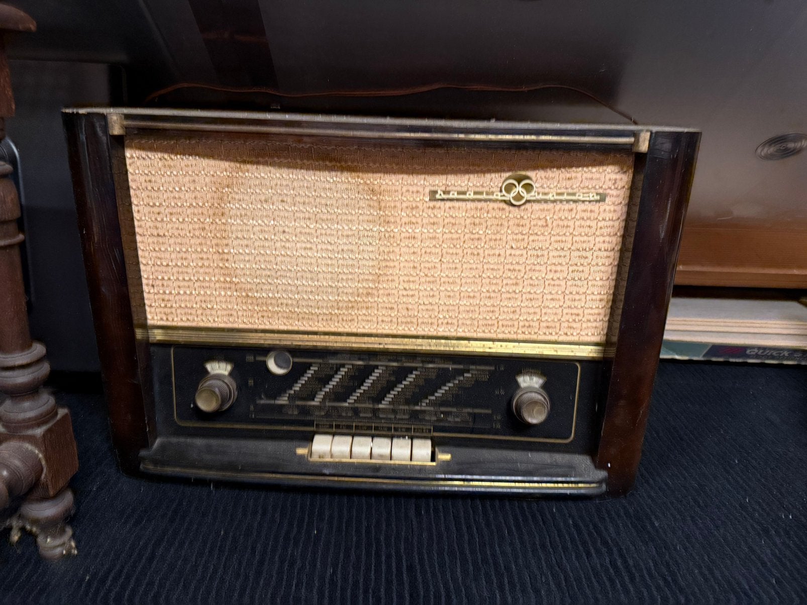 Antieke radio, 110 volt, Ophalen, Gebruikt, Radio