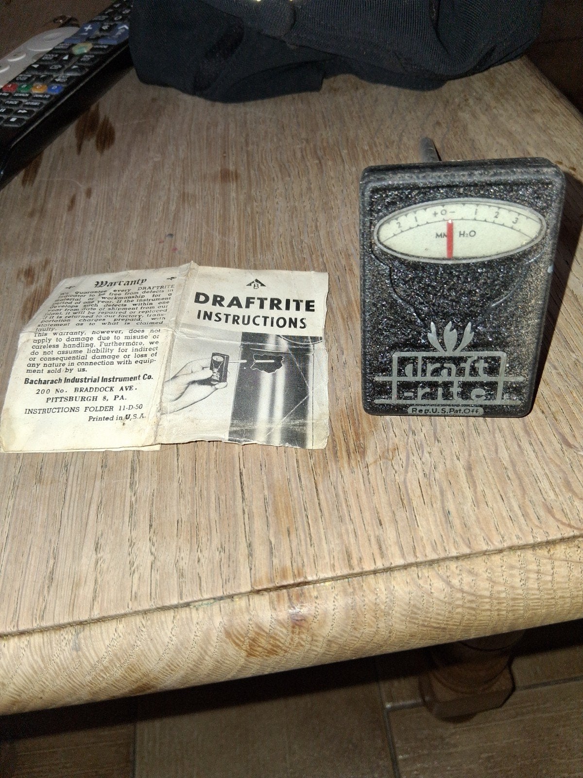 Déprimomêtre pour cheminée vintage, Antiquités & Art, Enlèvement ou Envoi