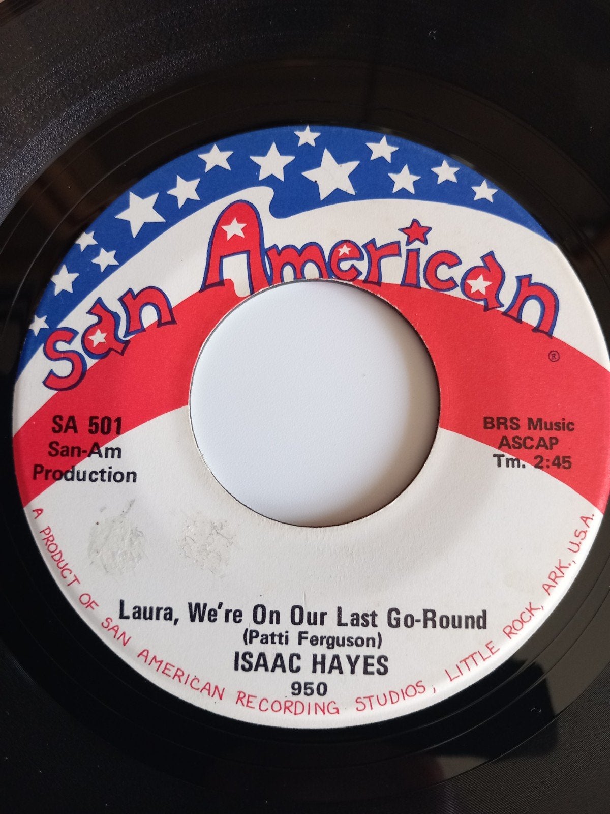 ISAAC HAYES. LAURA. POPCORN USA 45T