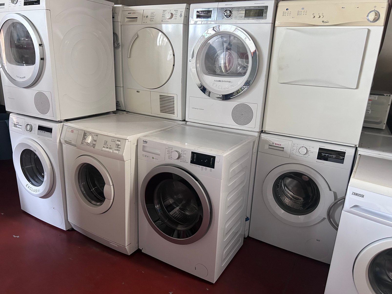Partijen wasmachines en drogers te koop! - refurnished, Elektronische apparatuur, Wasmachines, Refurbished, Voorlader, 6 tot 8 kg