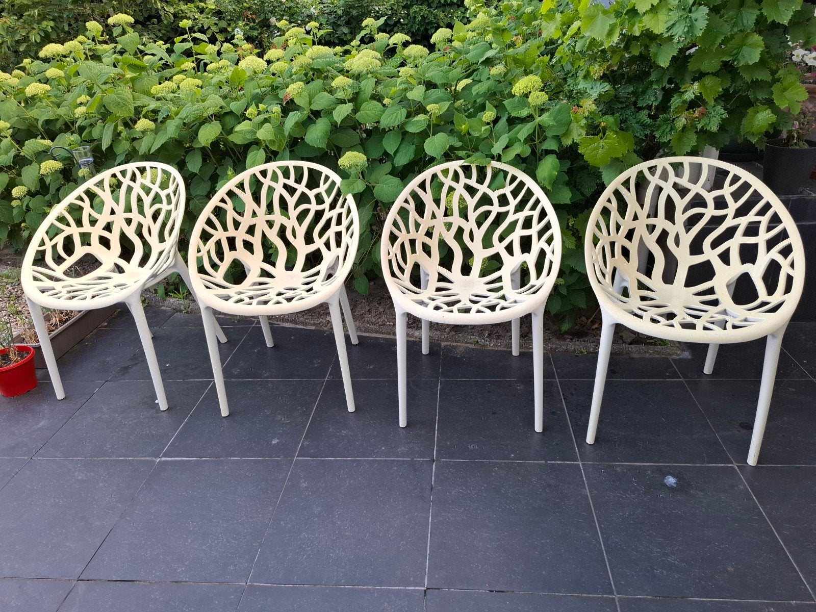 4 kunststof tuinstoelen, Tickets & Billets, Loisirs | Jardins zoologiques