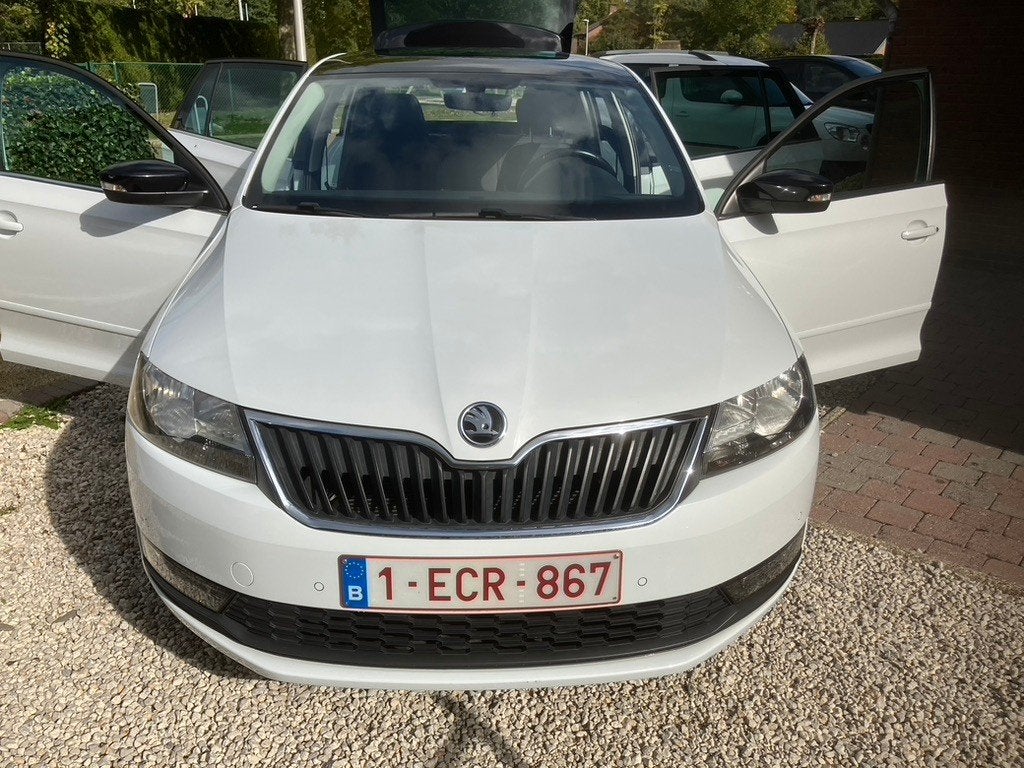 Skoda Rapid Spaceback., Auto's, Voorwielaandrijving, Stof, Wit, 5 deurs