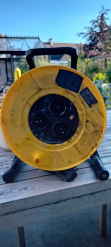 Verlengkabel op rol 20 meter 3 x 1,5, Ophalen, Gebruikt