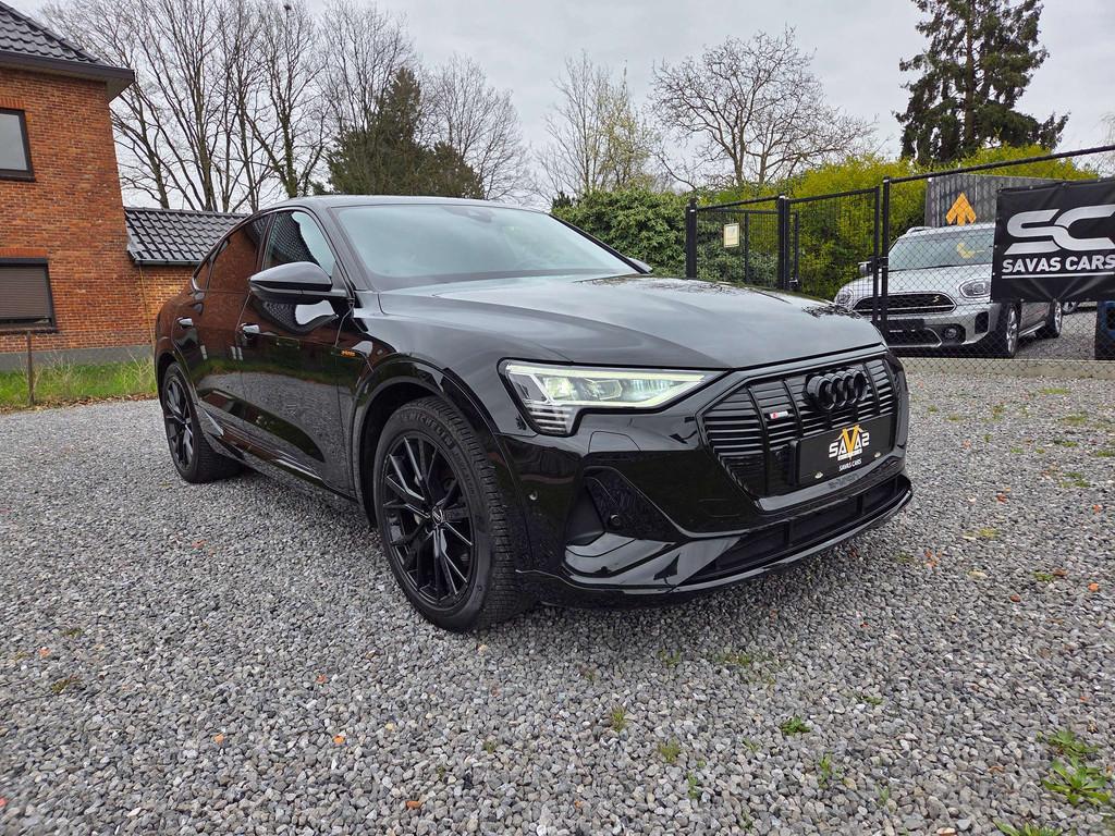 Audi e-tron E-Tron 95 kWh 55 Sportback Quattro S line/pano, Auto's, Audi, Automaat, Gebruikt, Leder, 5 zetels