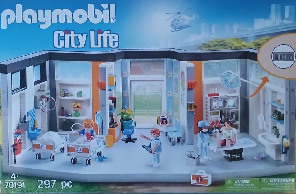 Playmobil Ziekenhuis City Life, Ophalen, Complete set, Overige typen, Zo goed als nieuw