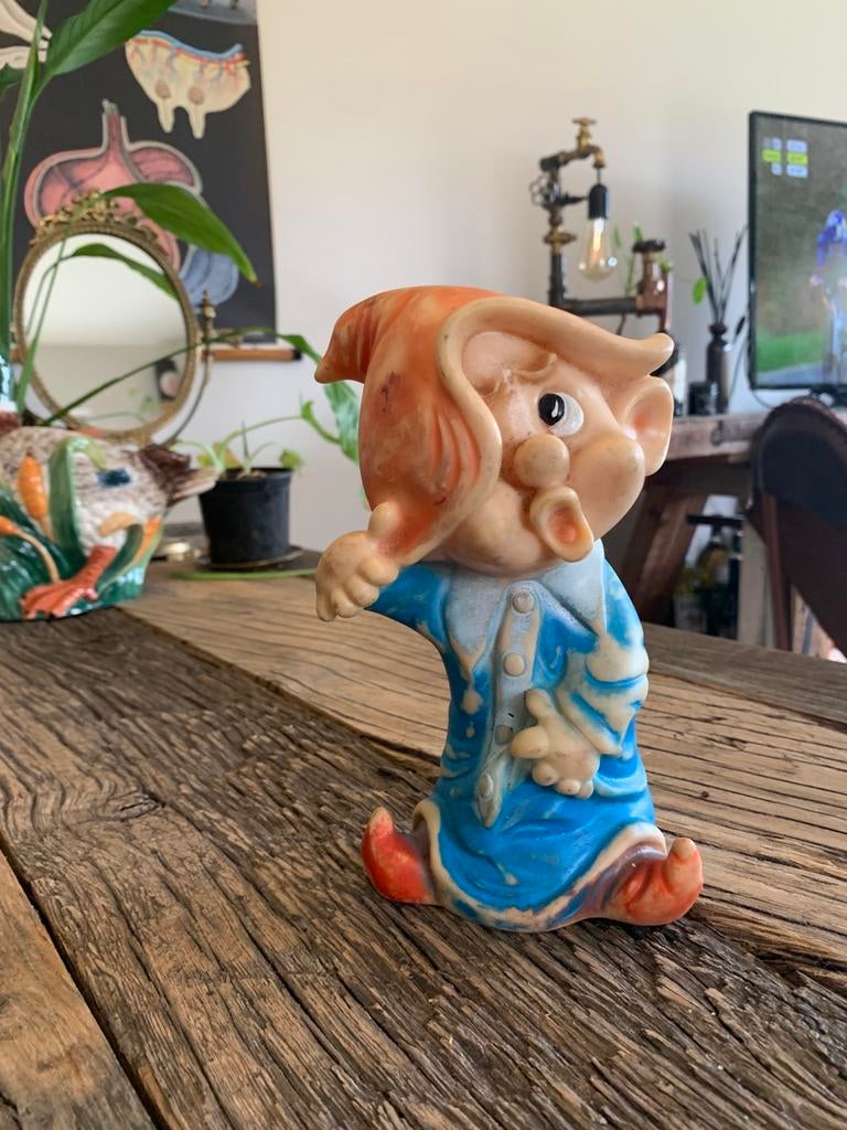 Vintage figuur dwerg Doper Famosa Ferrario ‘60, Verzamelen, Ophalen of Verzenden, Zo goed als nieuw