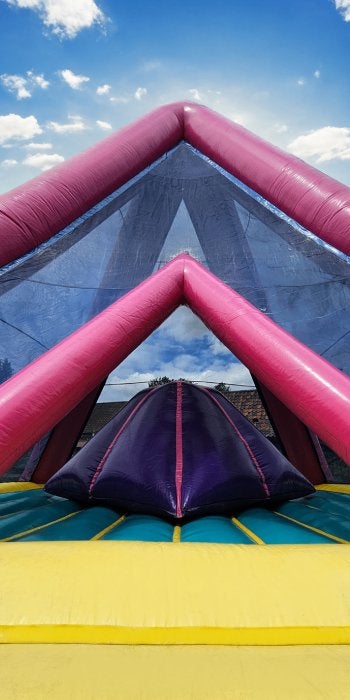 AANDACHT GROTE ACTIE!! 20% korting op springkasteel!!, Enlèvement, Comme neuf