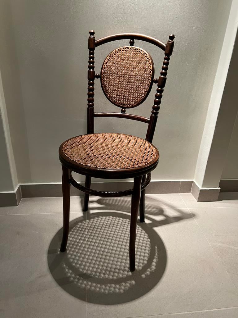 Set van 6 Jacob & Josef Kohn Wien bistro stoelen, Ophalen