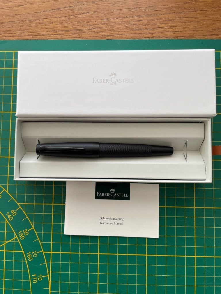Faber-Castell E-Motion Pure Black Fountain Pen (Never Used), Ophalen of Verzenden