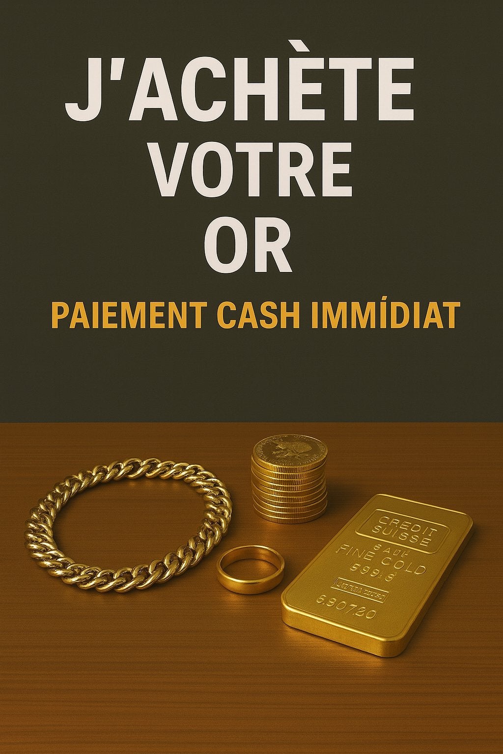 ✅ RACHAT D’OR – PAIEMENT CASH IMMÉDIAT DANS L’ HEURE ✅, Enlèvement, Comme neuf