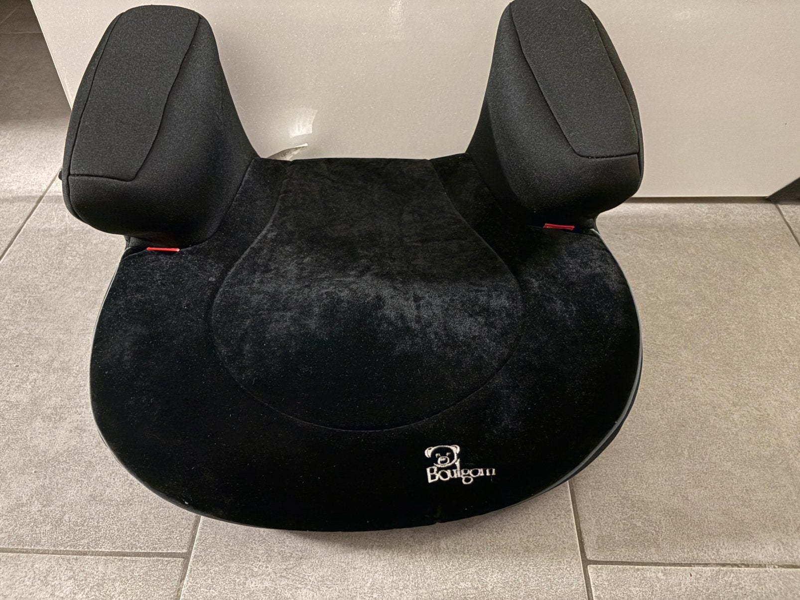 Siège auto Boulgom, Enlèvement, Comme neuf, Noir, Pouf