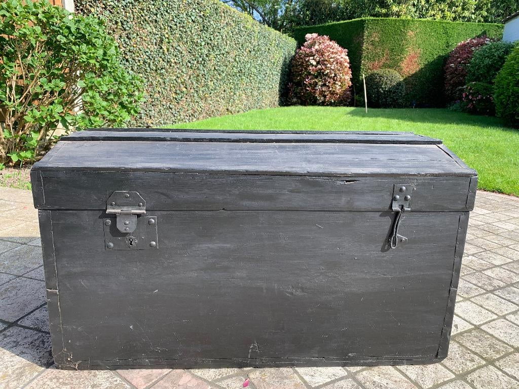 Grote houten kist/koffer GERESERVEERD, Huis en Inrichting, Ophalen