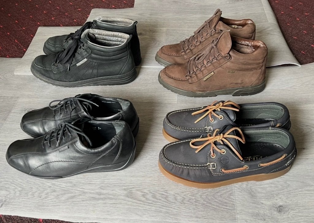 Lot de chaussures hommes (4 paires)., Vêtements | Hommes, Envoi, Porté, MEPHISTO & PIELSA..etc, Chaussures de marche