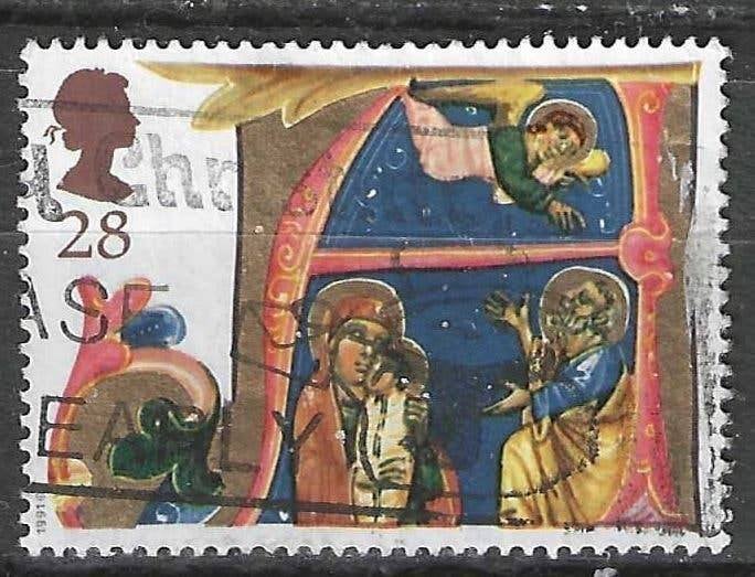Grande-Bretagne 1991 - Yvert 1576 - Sainte Famille (ST), Envoi, Affranchi
