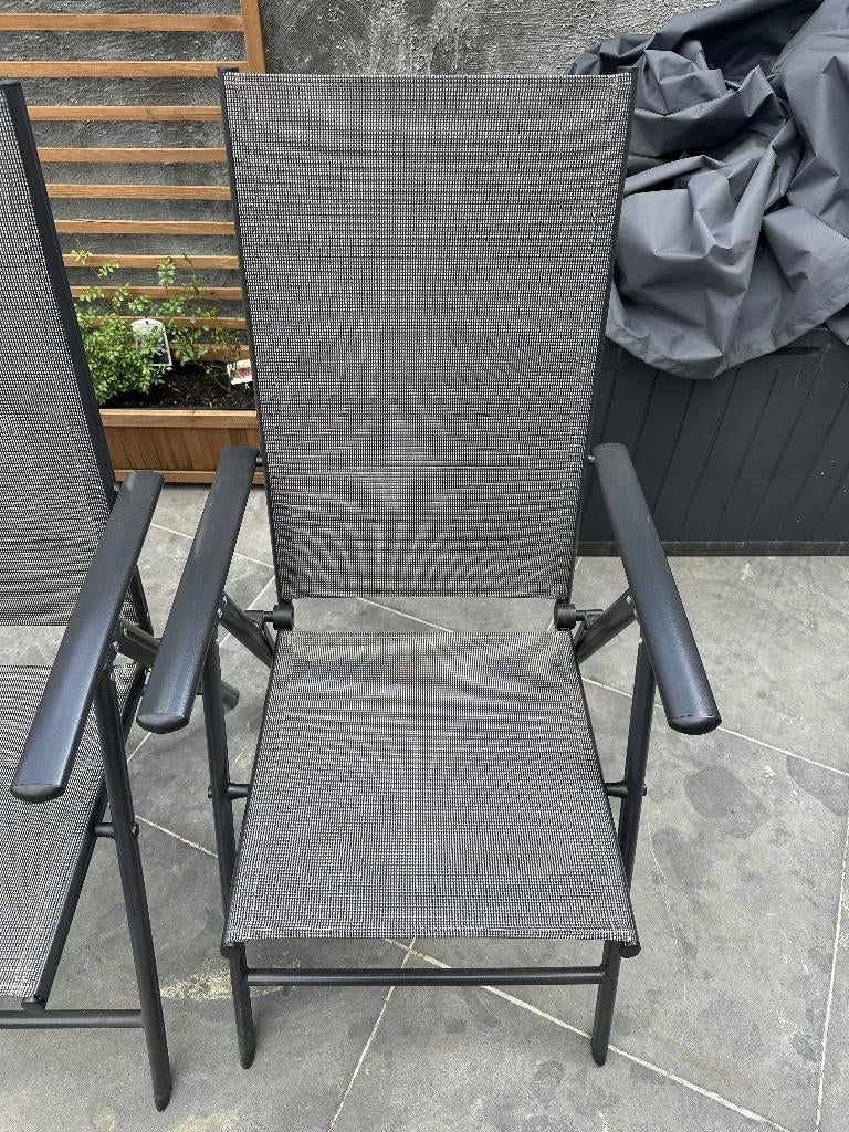 aluminium standen stoel, Tuin en Terras, Ophalen, Gebruikt, Aluminium, Verstelbaar