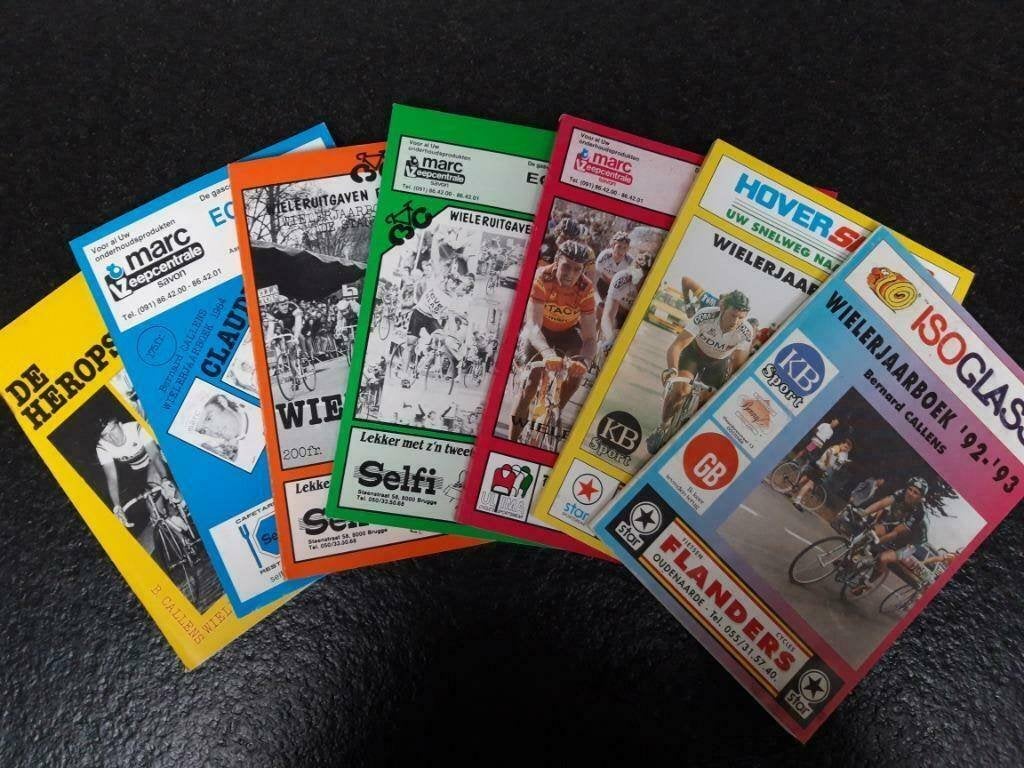 Annuaires de cyclisme (7 pièces), Livres, Envoi, Comme neuf, Bernard Callens