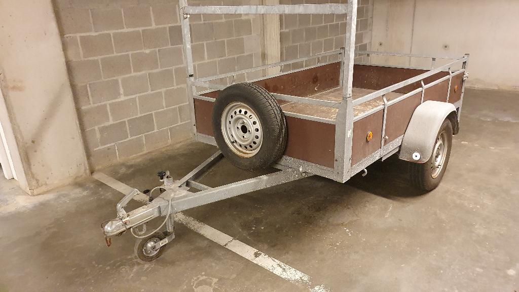 Aanhangwagen ongeremd 750kg, Ophalen, Gebruikt