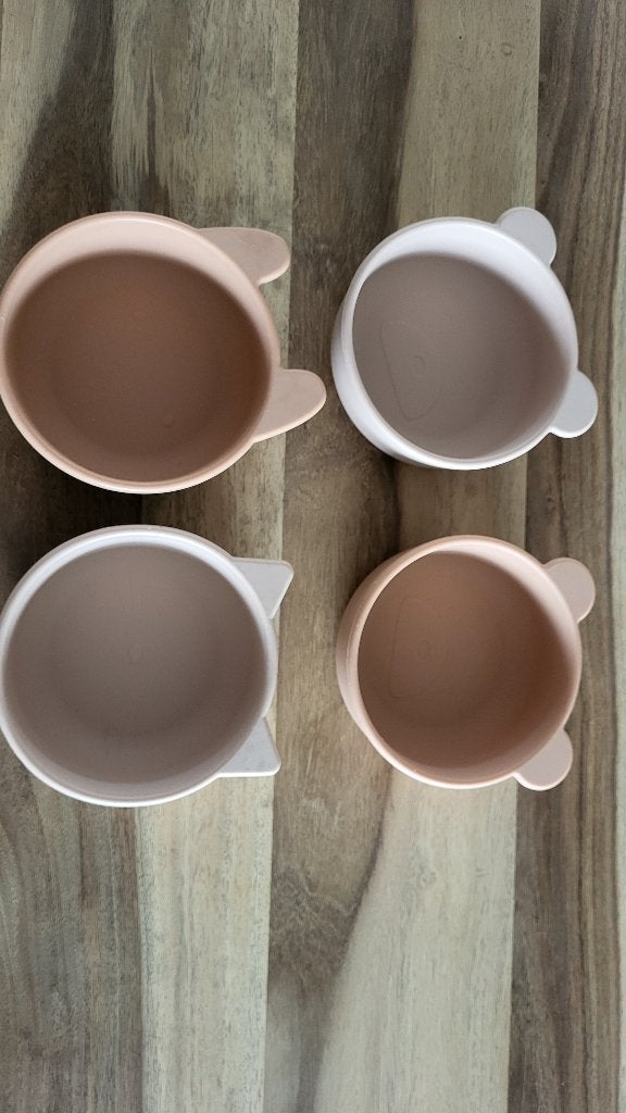 Liewood Iggy silicone bowls (set van 4) - met oortjes, Ophalen, Zo goed als nieuw