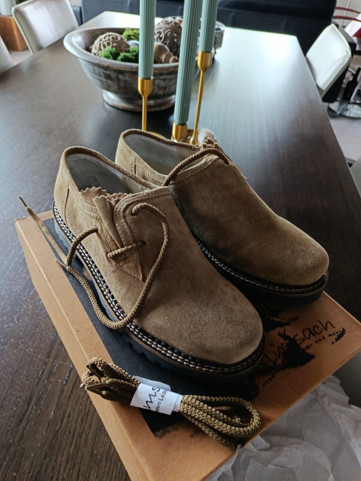 Almsach heren Oktoberfest schoenen maat 41, Ophalen, Bruin, Boots, Almsach