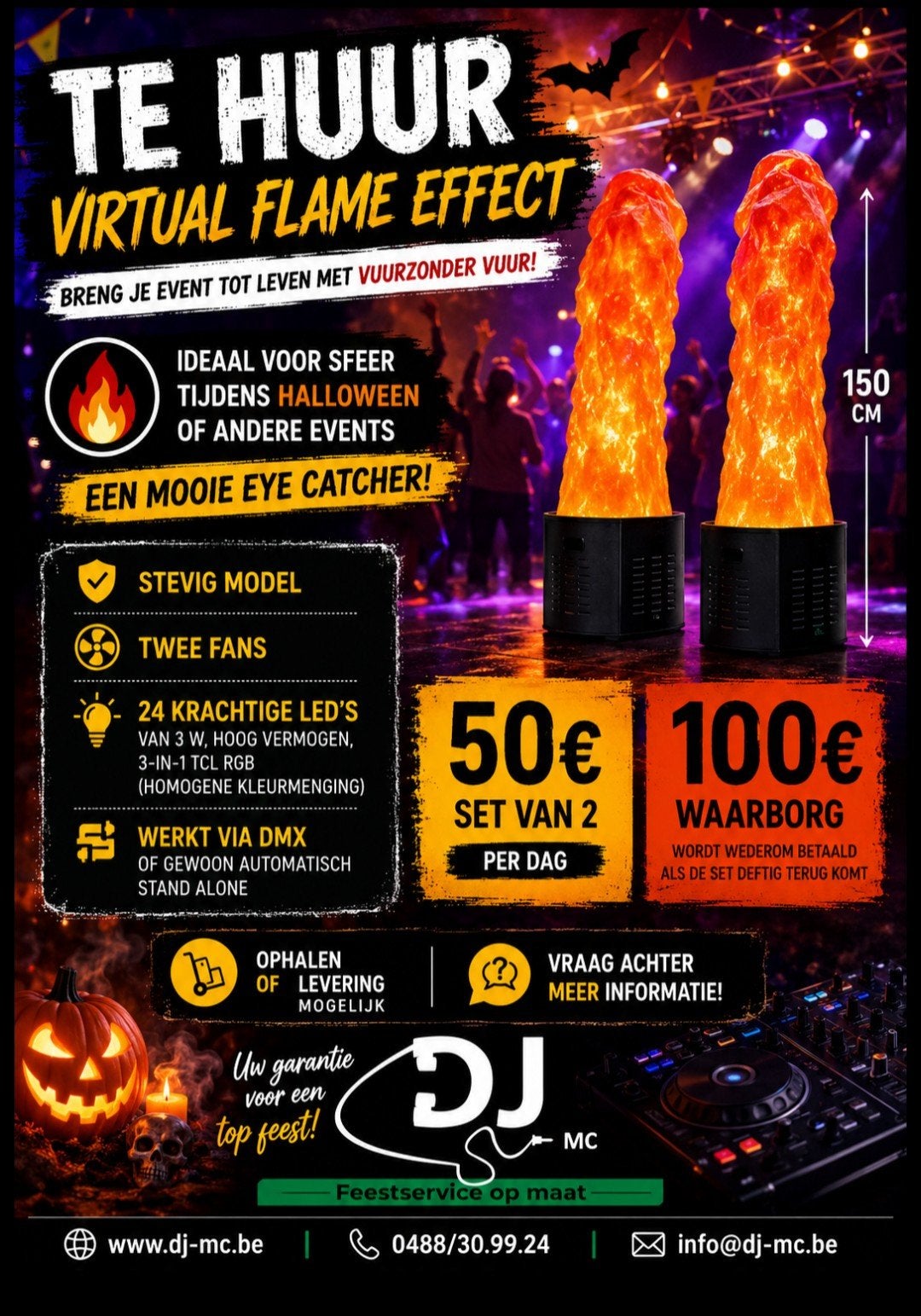 Te HUUR virtual flame effecten., Enlèvement, Neuf