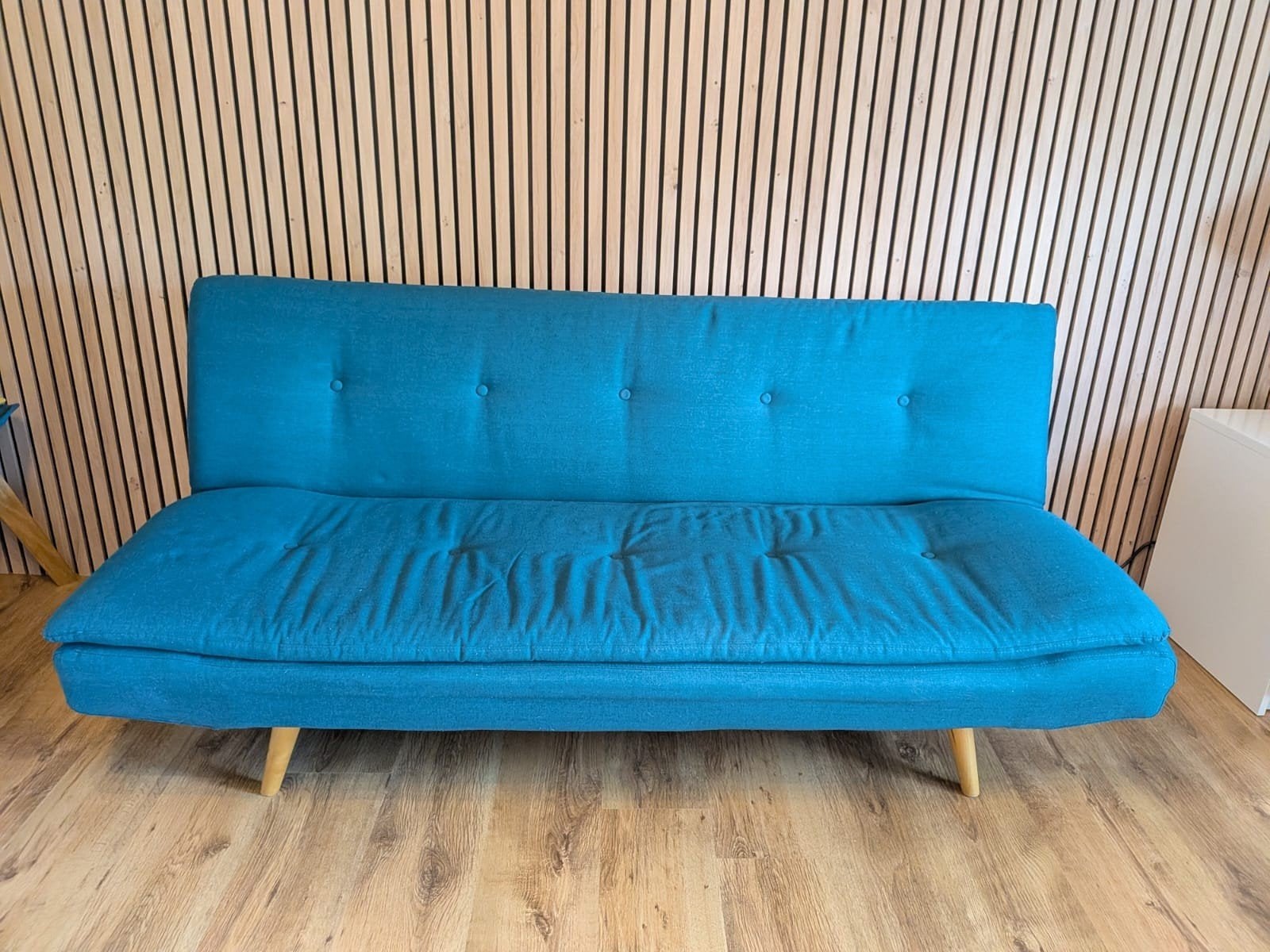 canapé lit, Ophalen, Gebruikt, Blauw, Tweepersoons