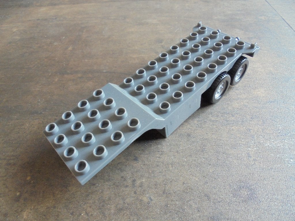 Lego Duplo Truck Trailer Elevated Front 4x12 (zie foto's) 2, Enlèvement ou Envoi, Utilisé, Briques en vrac, Duplo