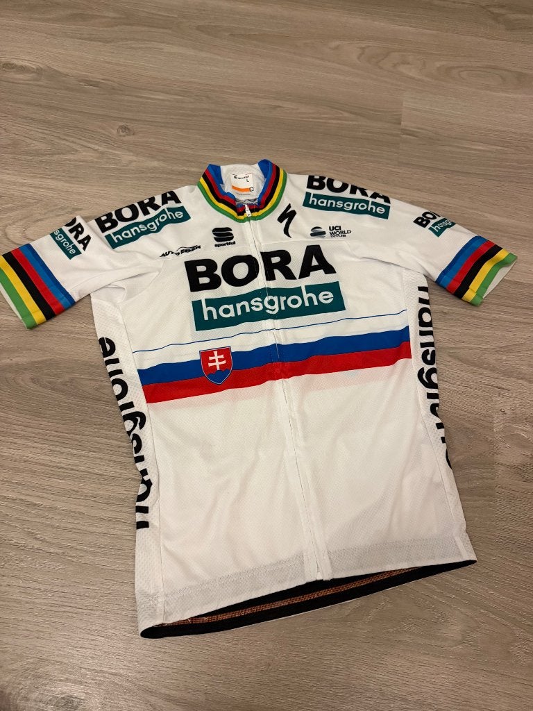 Wielertrui Bora Hansgrohe van Peter Sagan, Enlèvement ou Envoi, Comme neuf, Vêtements
