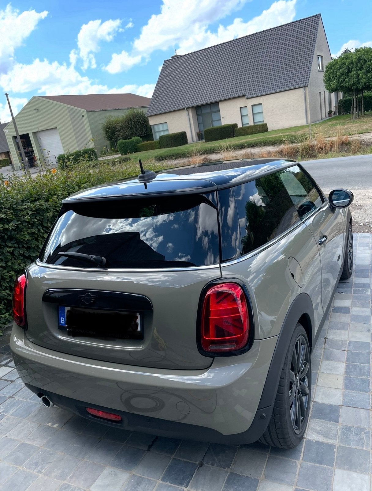 Mini Cooper Pepper Emerald Grey & All Black, Auto's, Voorwielaandrijving, Leder, Verwarmde buitenspiegels, Handgeschakeld