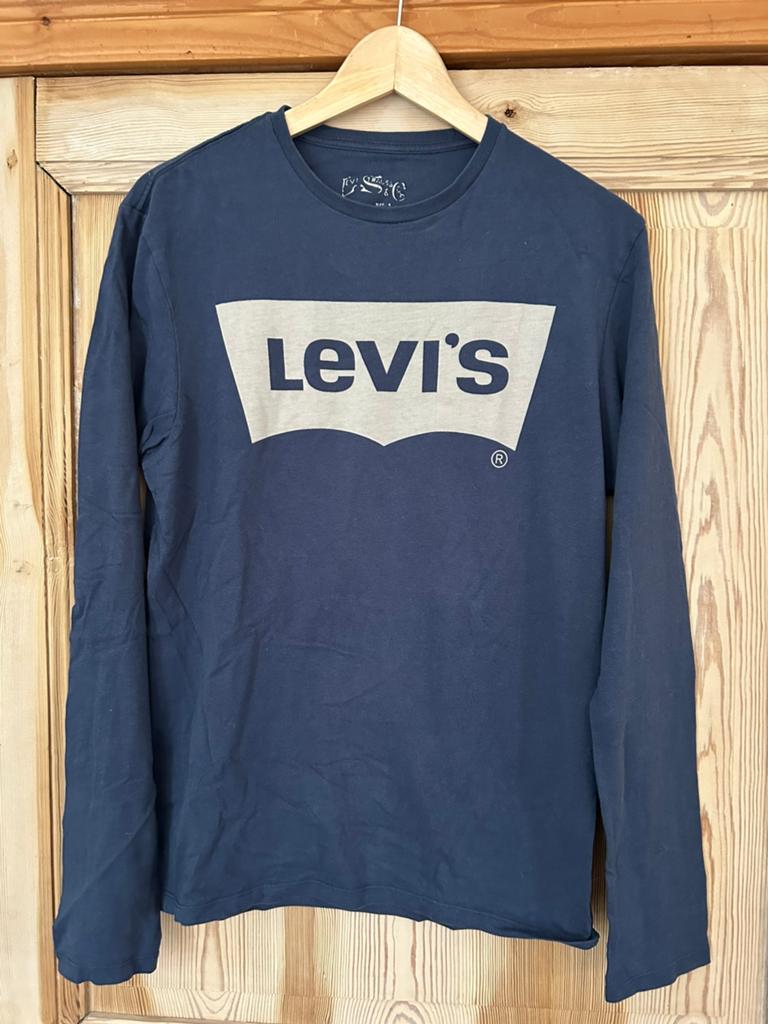T-shirts à manches longues Levi's pour hommes, taille S, Envoi, Comme neuf, Taille 46 (S) ou plus petite, Bleu