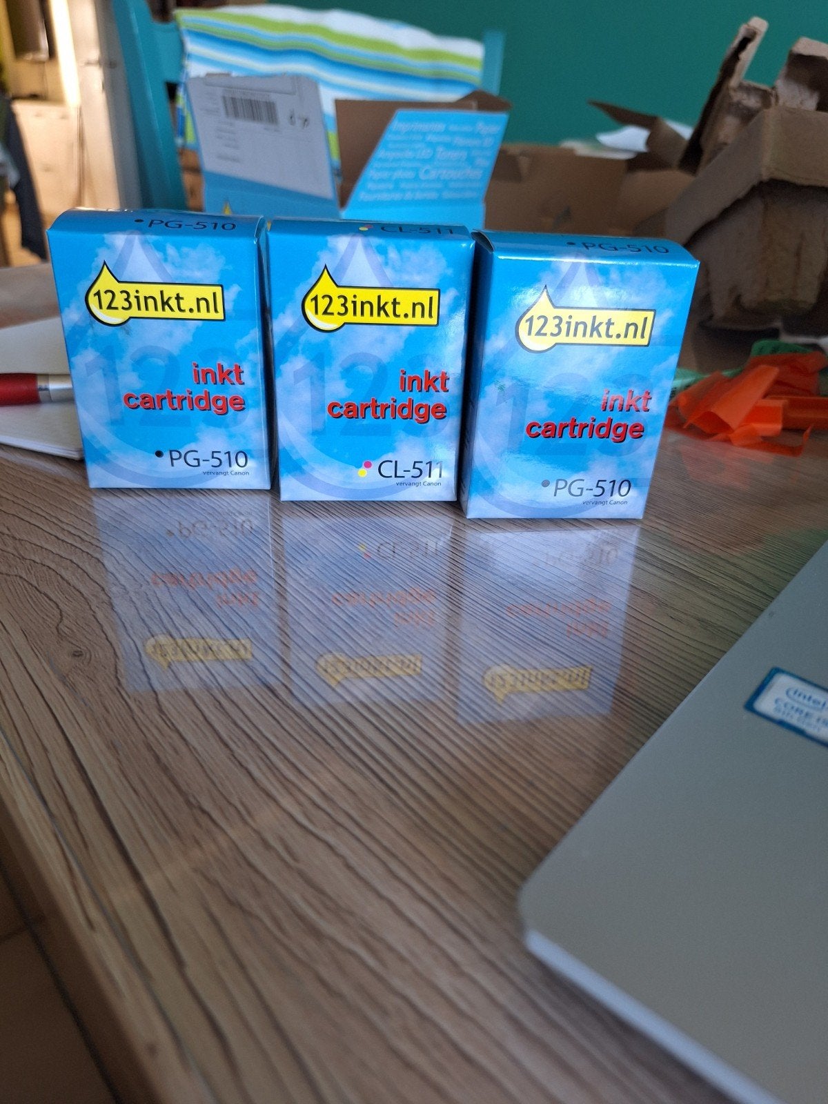 canon inktpatronen, Ophalen